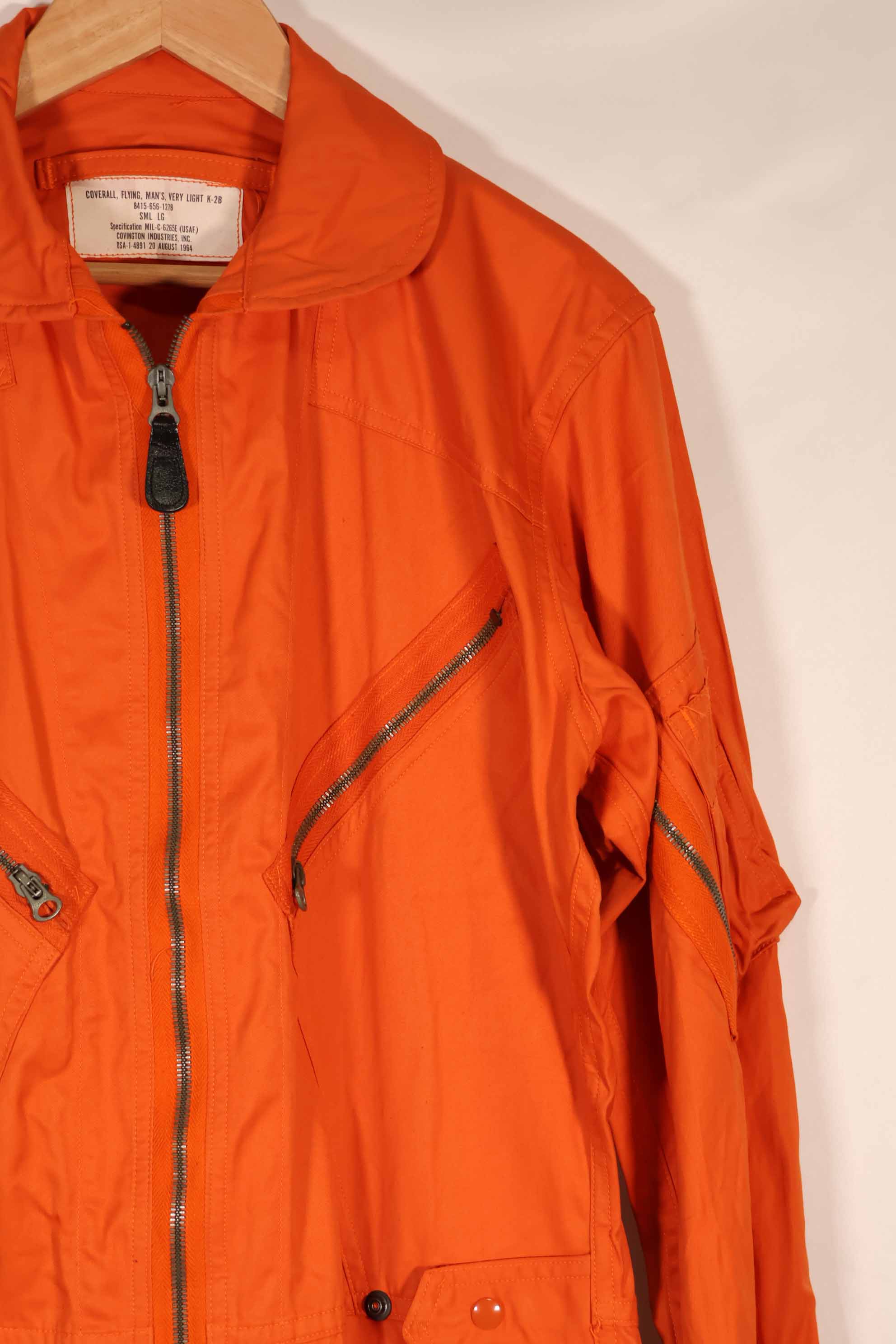 実物 1964年製 アメリカ空軍 USAF K2-B 未使用品 レスキューオレンジ色