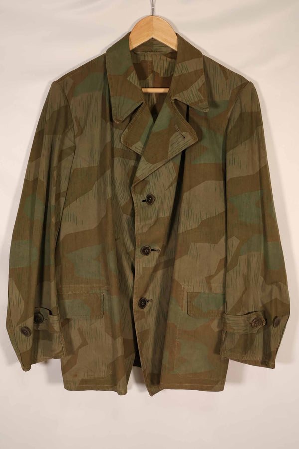 Real 1940s German Army Splinter Camouflage Locally Made Field Jacket Used