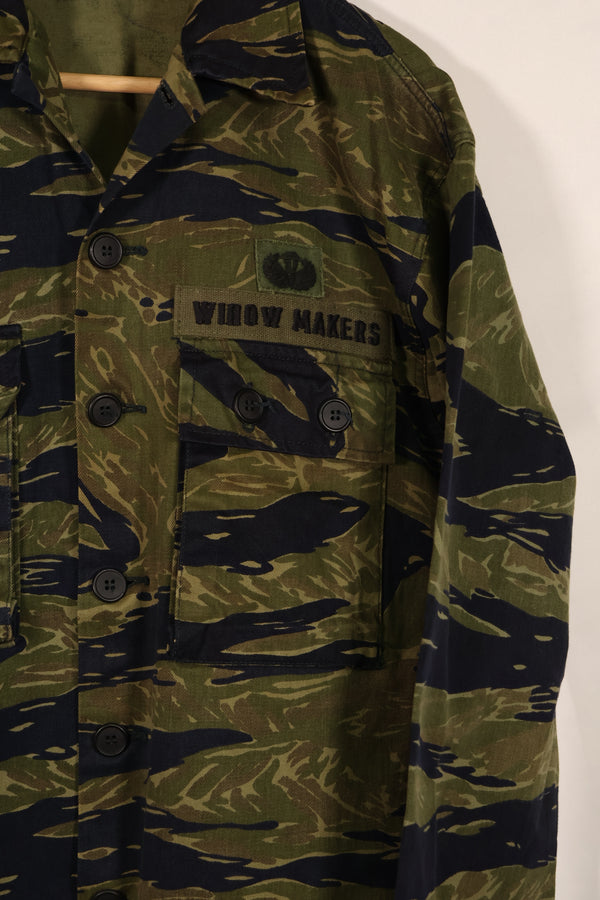 実物 タイガーストライプ TO78タイガー ジャケット 状態良い A-Lサイズ パッチ後付け