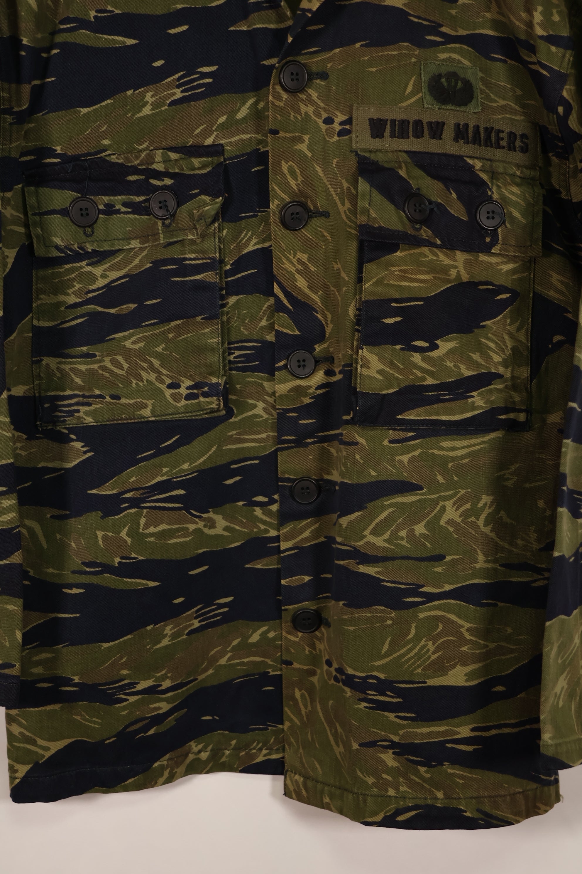 実物 タイガーストライプ TO78タイガー ジャケット 状態良い A-Lサイズ パッチ後付け