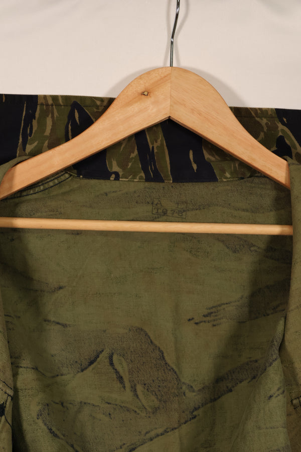 実物 タイガーストライプ TO78タイガー ジャケット 状態良い A-Lサイズ パッチ後付け