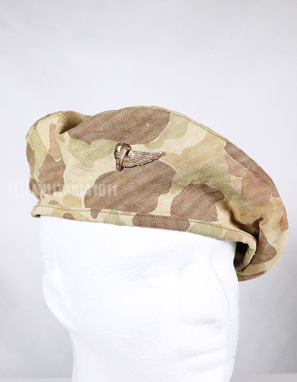 Real USMC Force Recon Frogskin Camouflage Camouflage Beret Badge (retrofitted)
