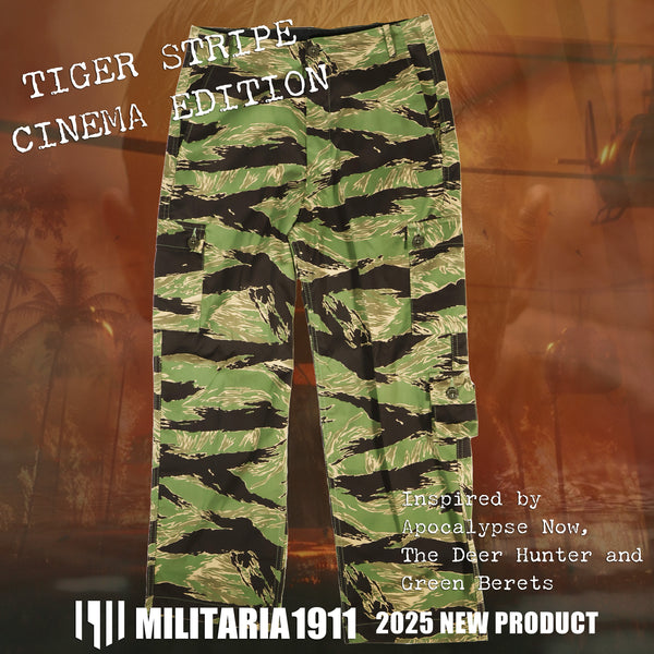 2025 New MILIARIA 1911 TIGER STRIPE CINEMA EDITION US CUT PANTS