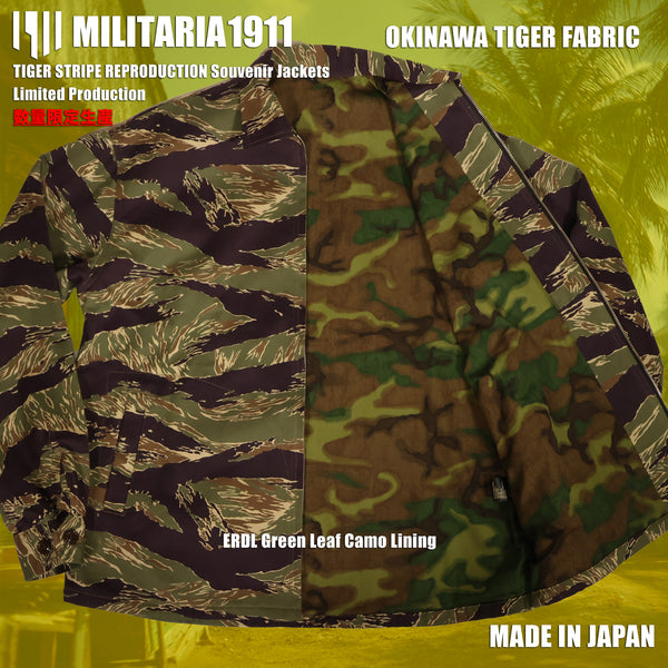 [Delivery in Early February 2027] MILITARIA 1911 2026 New Release  Okinawa Tiger Fabric  Souvenir Jacket　