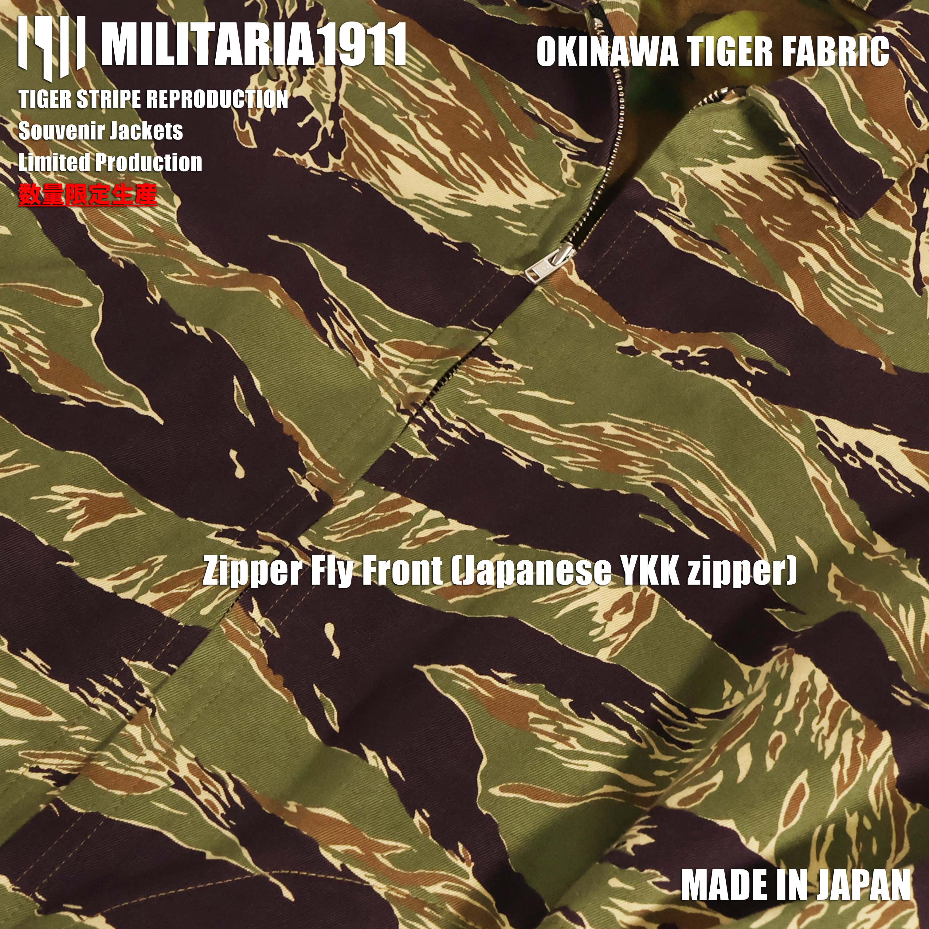 [Delivery in Early February 2027] MILITARIA 1911 2026 New Release  Okinawa Tiger Fabric  Souvenir Jacket　
