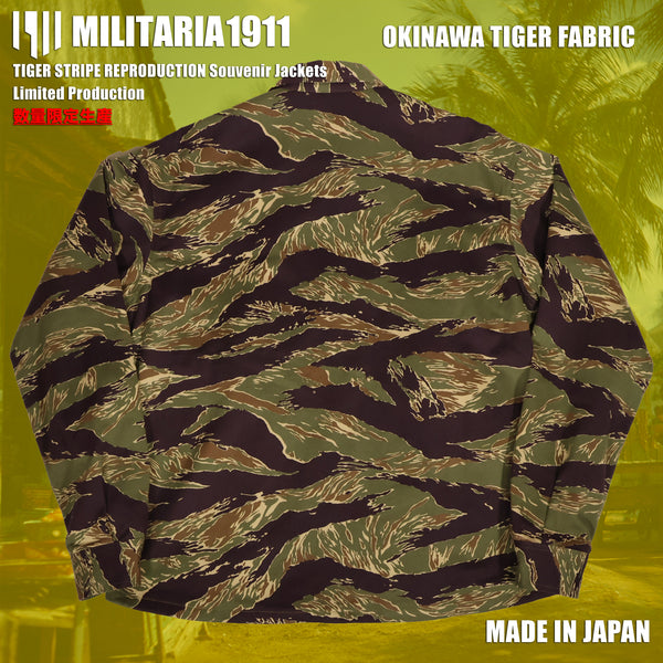 [Delivery in Early February 2027] MILITARIA 1911 2026 New Release  Okinawa Tiger Fabric  Souvenir Jacket　