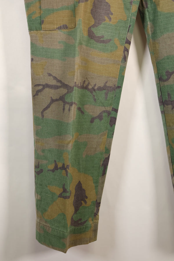 1970s Privately Procured Local Made US Army ERDL Camouflage Copy Fatigue Pants Used