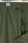 1969 4th Model Jungle Fatigue Pants, M-S, used, strong signs of use.