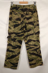 Real Okinawa Tiger Tiger Stripe Pants Asian Cut Faded Used
