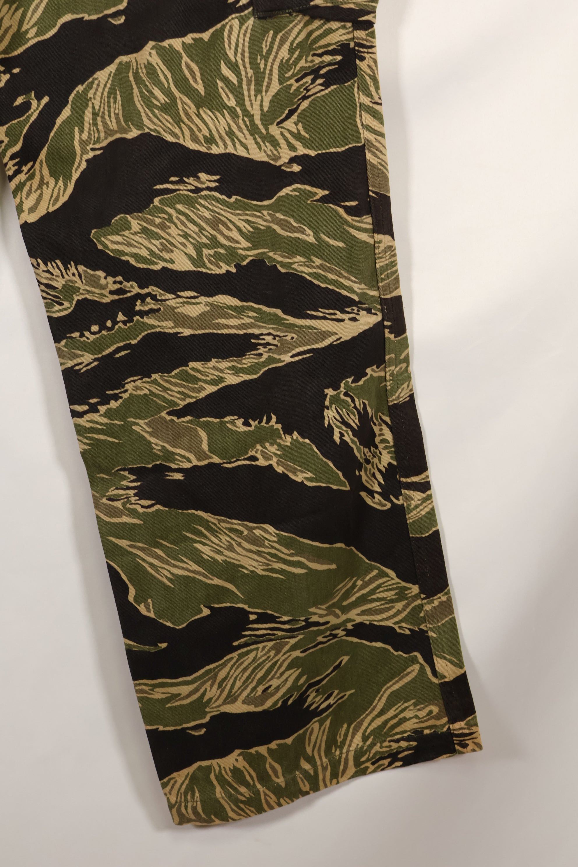 Real Okinawa Tiger Tiger Stripe Pants Asian Cut Faded Used
