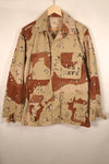 1990 Contract, S-R, U.S. Navy, US NAVY, Individual Item, 6C Desert Color, Chocolate Chip Camo Jacket, Used