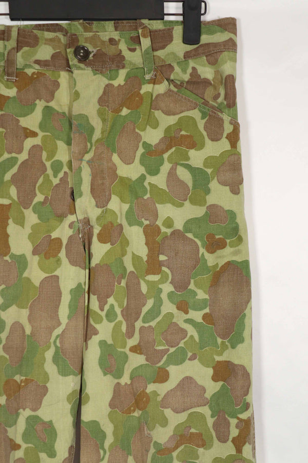 Real Fabric Frogskin Camouflage Pants Duck Hunter Used