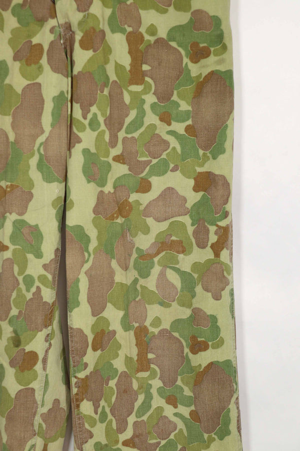 Real Fabric Frogskin Camouflage Pants Duck Hunter Used