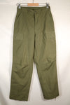 Estimated 1967 Contract S-R 3rd Model Jungle Fatigue Pants Non Rip Good Condition Used