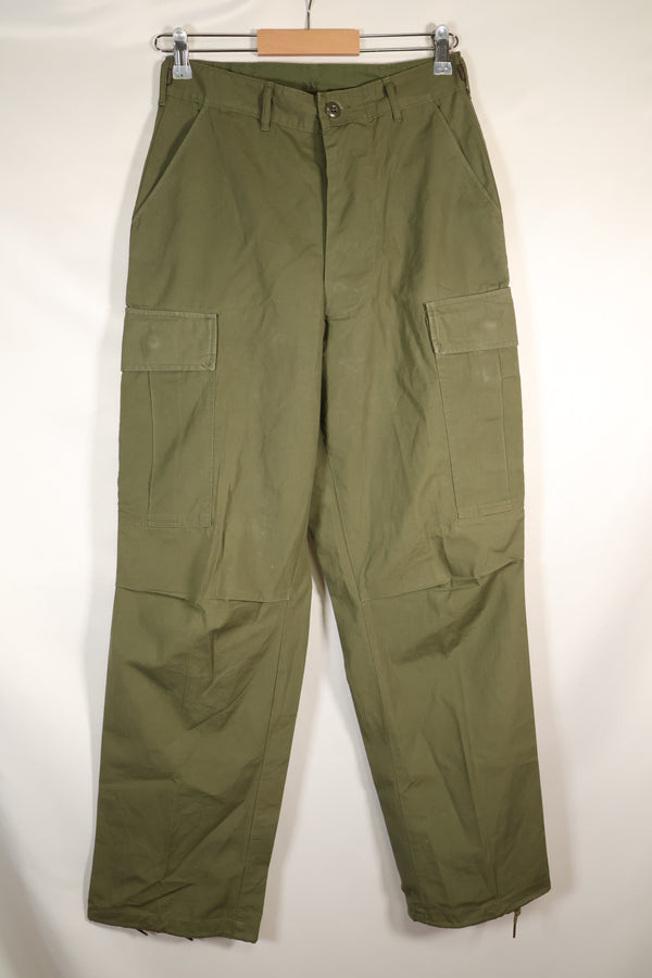 Estimated 1967 Contract S-R 3rd Model Jungle Fatigue Pants Non Rip Good Condition Used