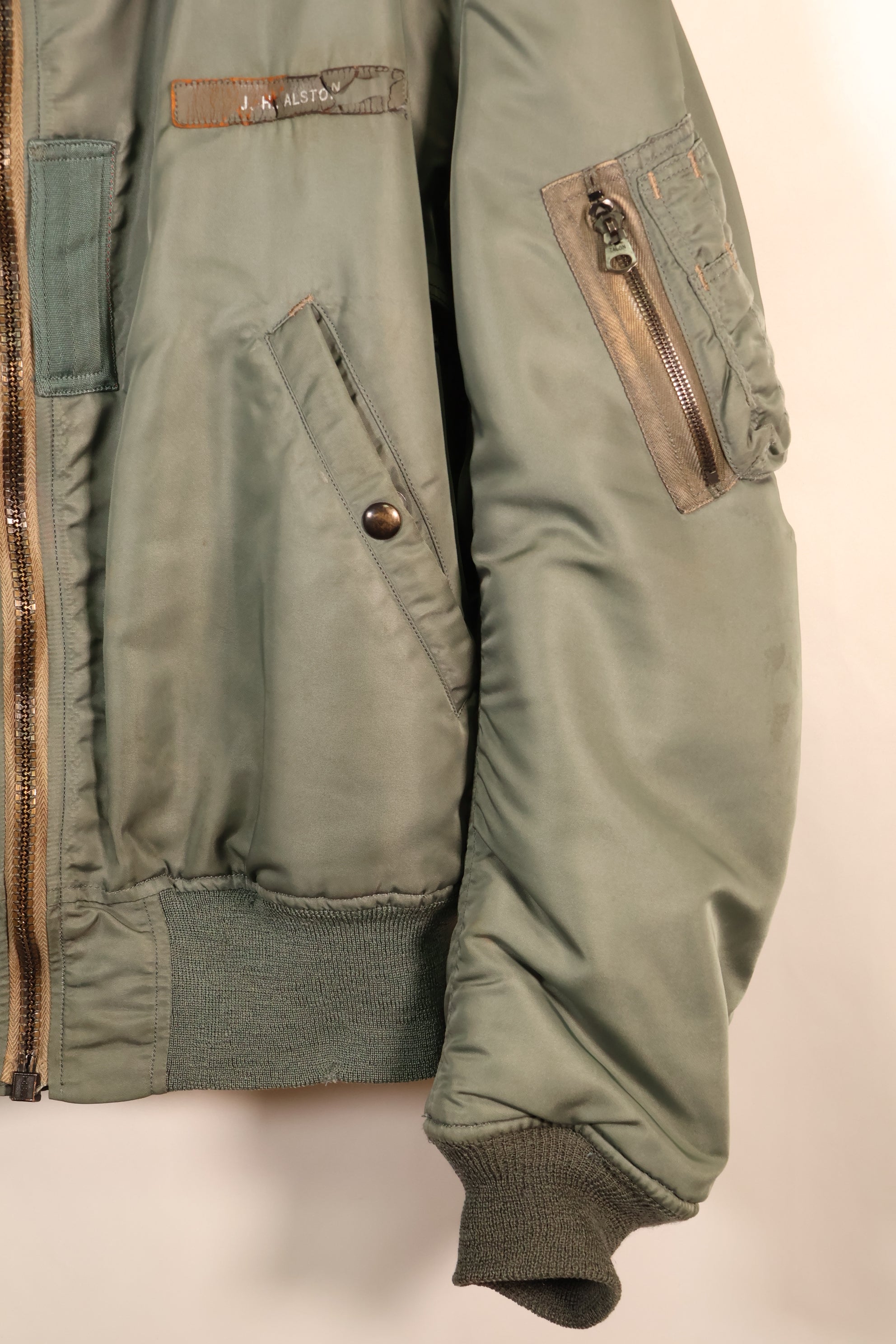 Mid-1950s Test Sample—Estimated Size L or X-LARGE—U.S. Air Force B-15D Flight Jacket—Experimental Test Sample—Good Condition