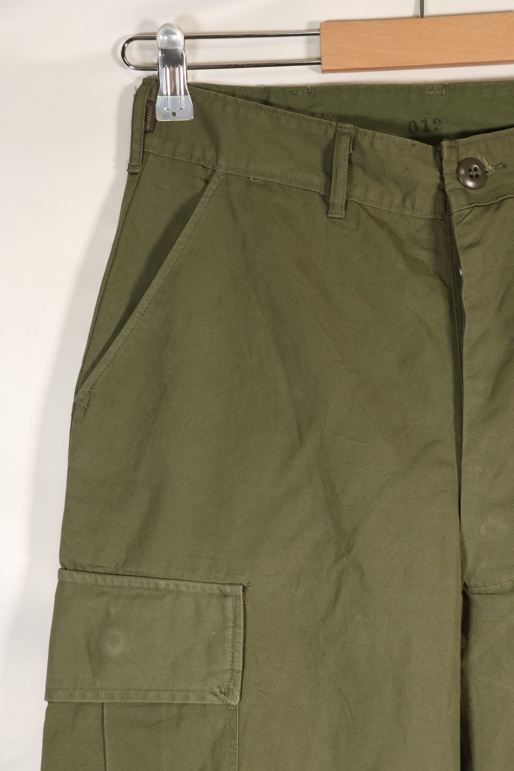 Estimated 1967 Contract S-R 3rd Model Jungle Fatigue Pants Non Rip Good Condition Used