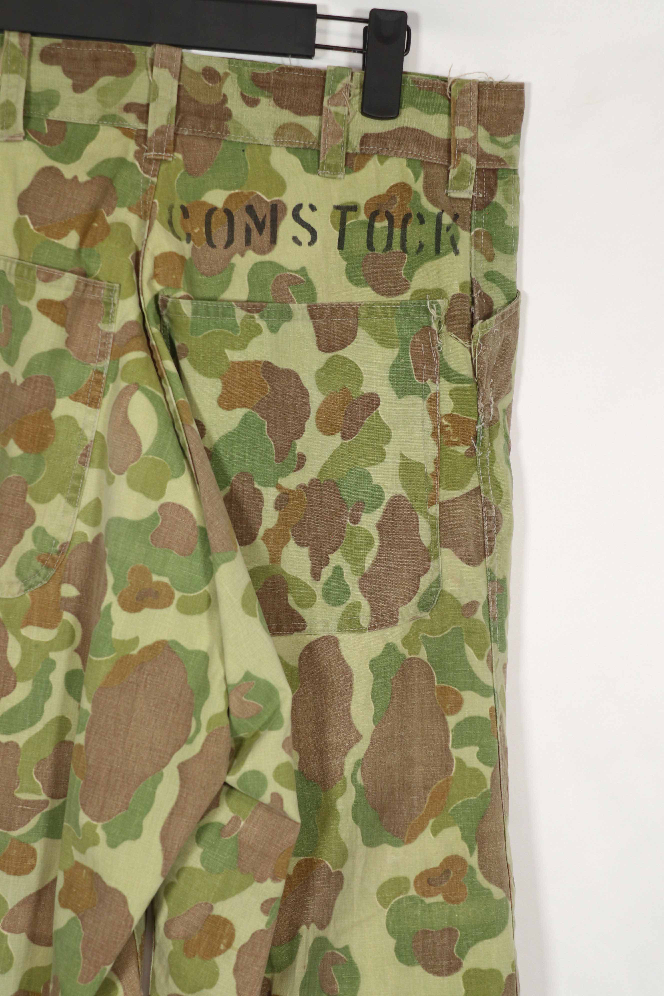 Real Fabric Frogskin Camouflage Pants Duck Hunter Used