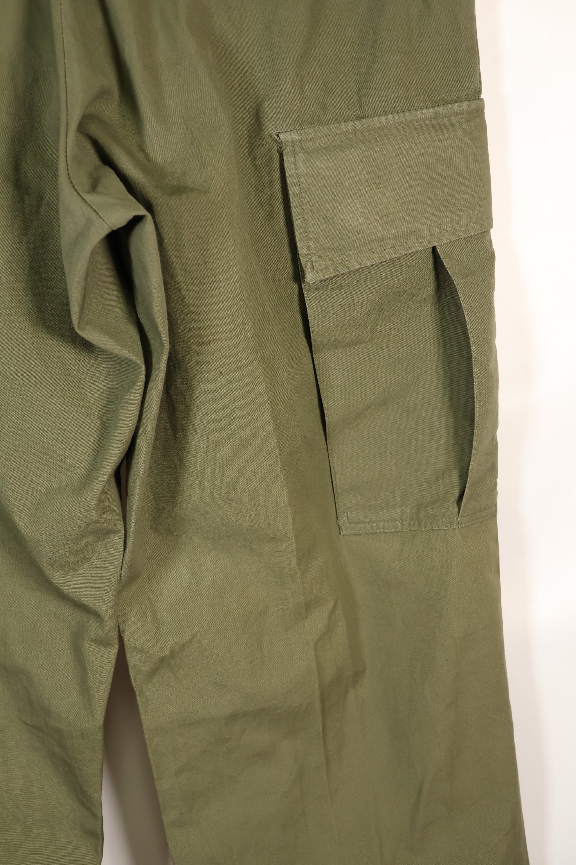 Estimated 1967 Contract S-R 3rd Model Jungle Fatigue Pants Non Rip Good Condition Used