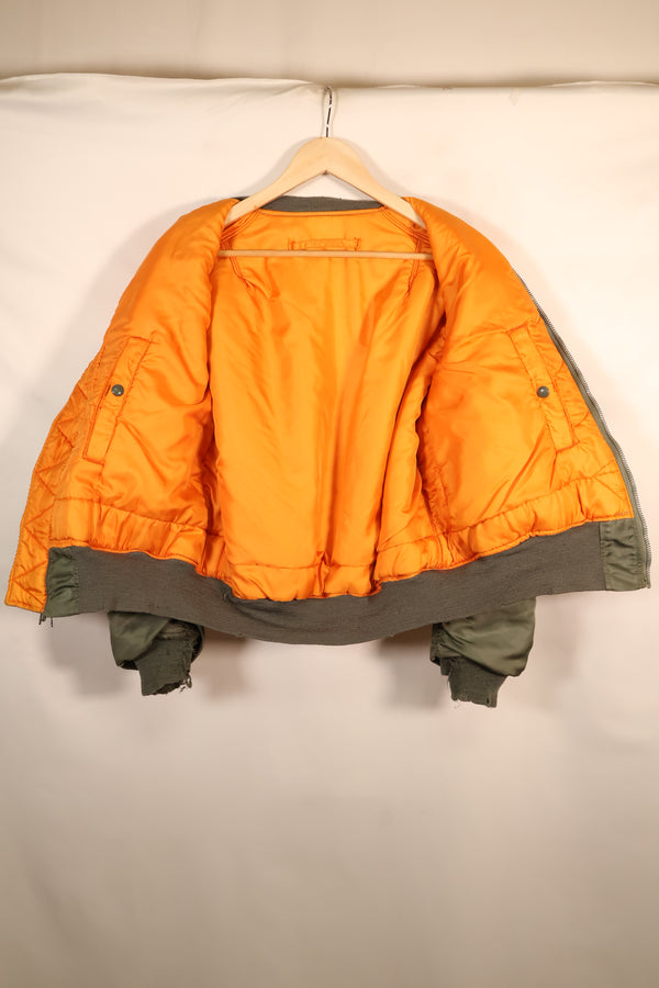 1964 Contract, LARGE, U.S. Air Force (USAF), MA-1 Flight Jacket, Mid-Period Model, Used