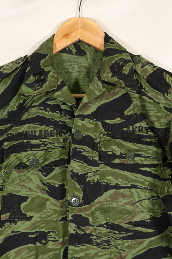 1968 and 1969 73rd surveillance airplane company direct embroidery VNMC 4th pattern tiger stripe set, never used