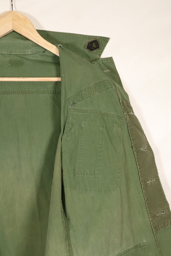 1967 Contract Estimated S-R 3rd Model Jungle Fatigue Jacket 73rd Surveillance Airplane Company  Patch First Attached Used