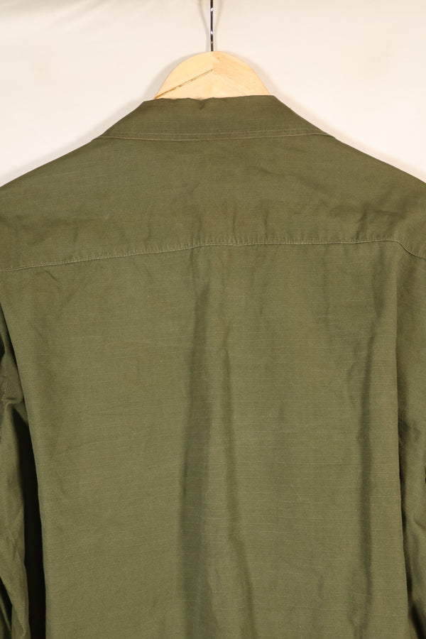 1969 Contract, M-L, 4th Model Jungle Fatigue Jacket, Green Beret Specification, Patches Added Later, Used