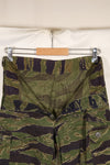 Real tiger stripe pants, gold tiger derived pattern, missing button, almost unused.