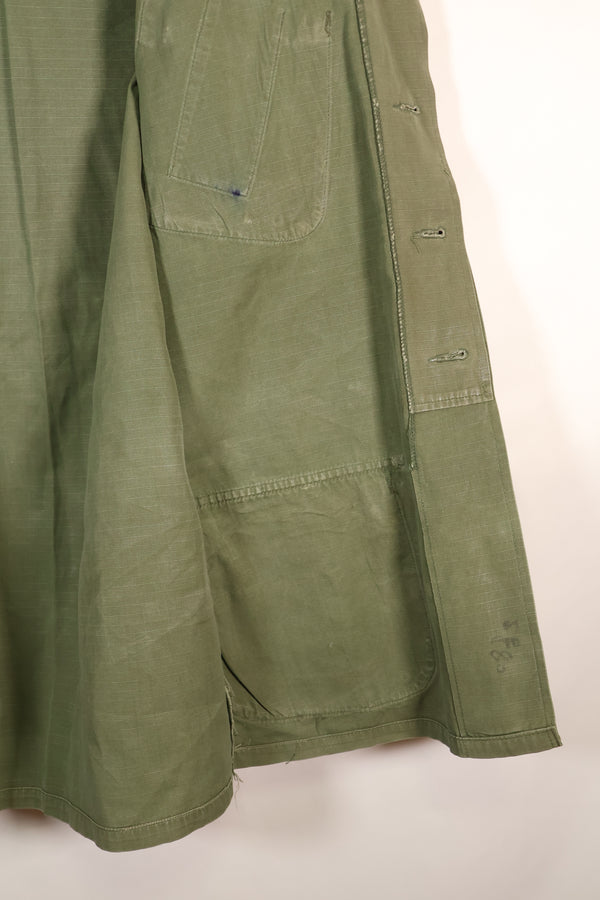 1968 Contract, S-R, USAF, 4th Model Jungle Fatigue Jacket, Short-Sleeve Custom, Used
