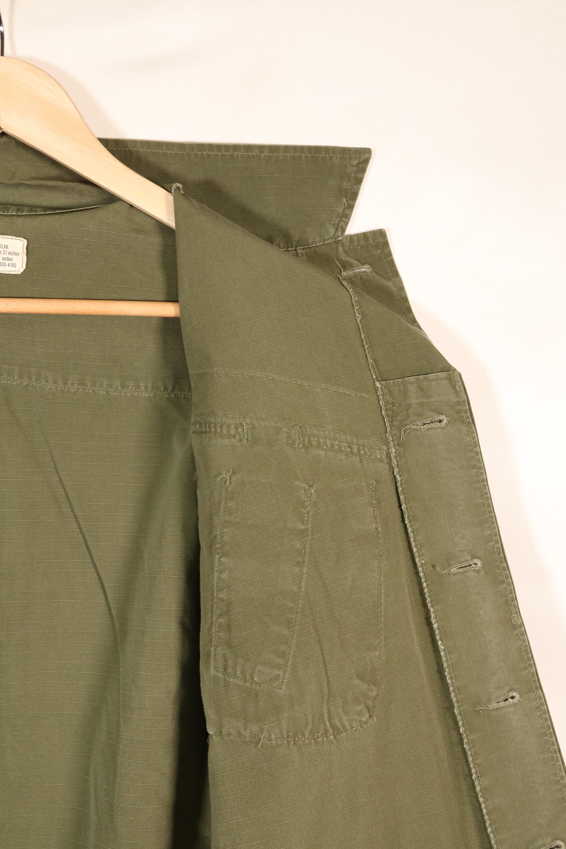 1969 Contract, S-R, USAF Issue, 4th Model Jungle Fatigue Jacket, Used