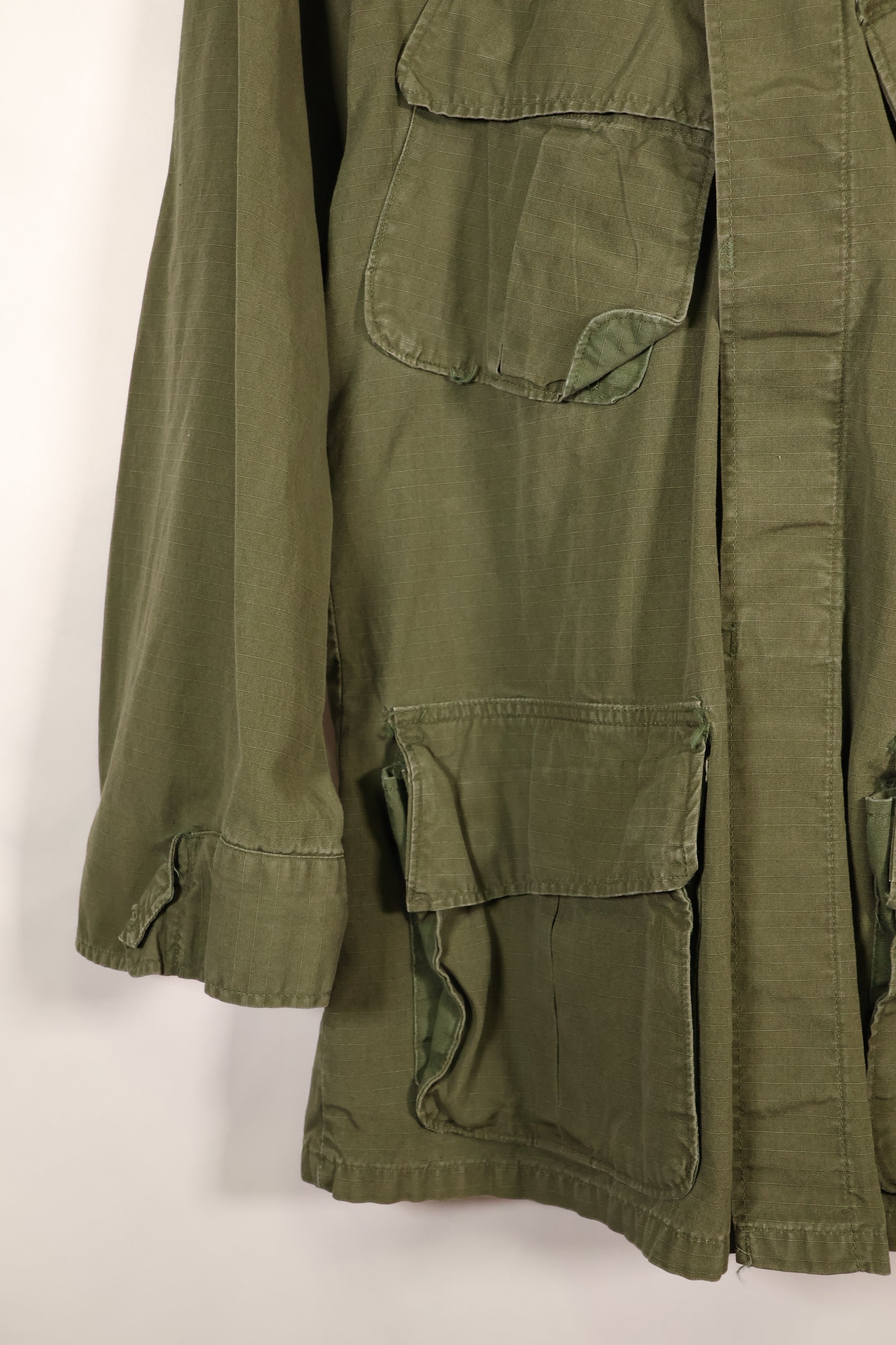 1969 Contract, Presumed S-R, 4th Model Jungle Fatigue Jacket, Patches Added Later, Used
