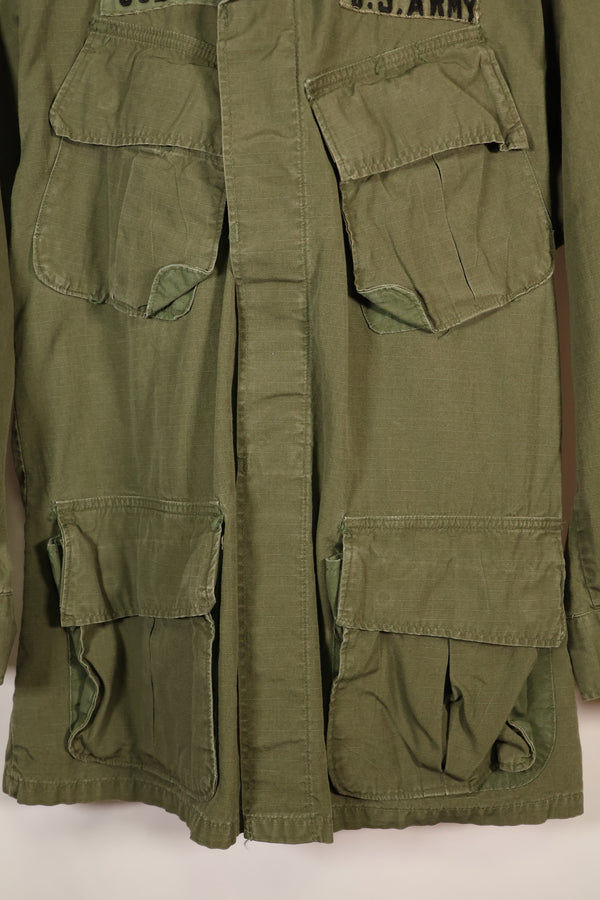 1969 Contract, Presumed S-R, 4th Model Jungle Fatigue Jacket, Patches Added Later, Used