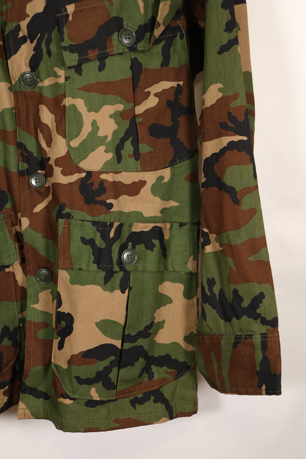 1980's Okinawa souvenir ERDL camouflage woodland camouflage locally made jacket, never used.