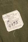 1969 Contract, Presumed S-R, 4th Model Jungle Fatigue Jacket, Patches Added Later, Used