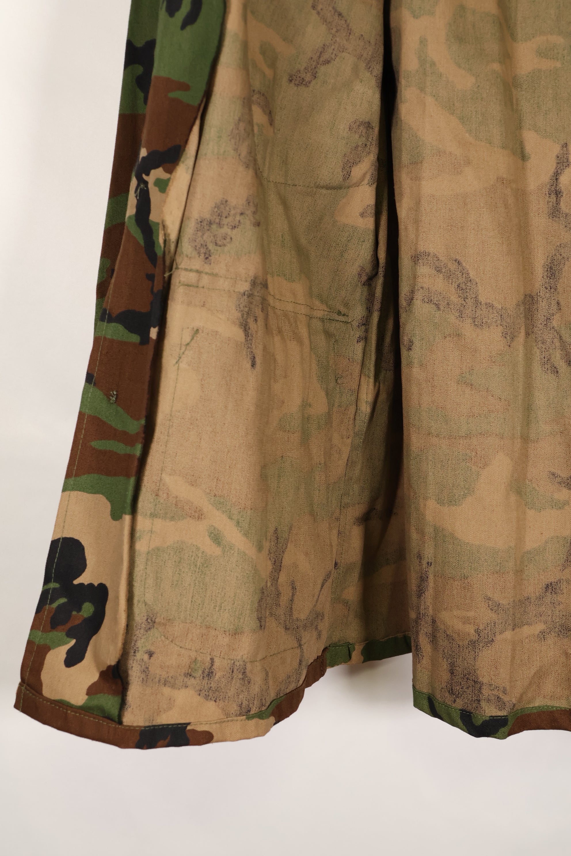 1980's Okinawa souvenir ERDL camouflage woodland camouflage locally made jacket, never used.