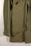 Late 1960s, S-L, U.S. Military, 4th Model Jungle Fatigue Jacket, with added patches, used