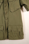 1969 Contract, S-R, U.S. Navy, PBR 4th Model Jungle Fatigue Jacket, Patch Added Later, Used