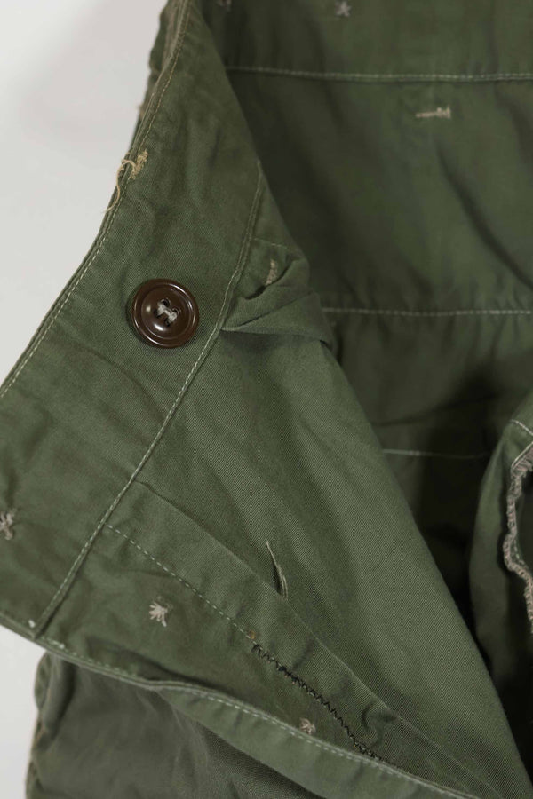 Mid-1960s Japanese locally made 2nd Model Jungle Fatigue pants, used.