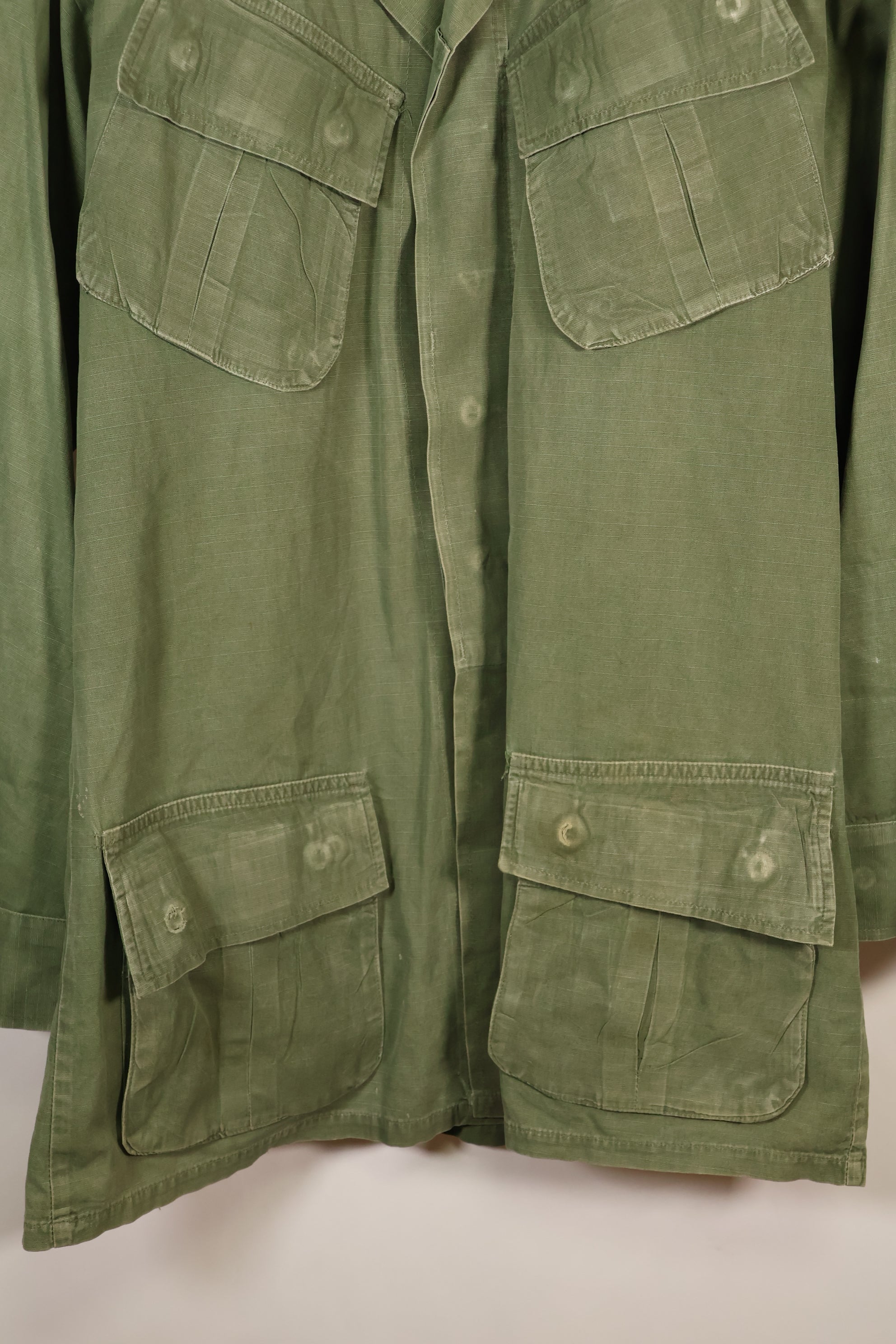 1969 Contract, M-L, 4th Model Jungle Fatigue Jacket, Patches Added Later, Used