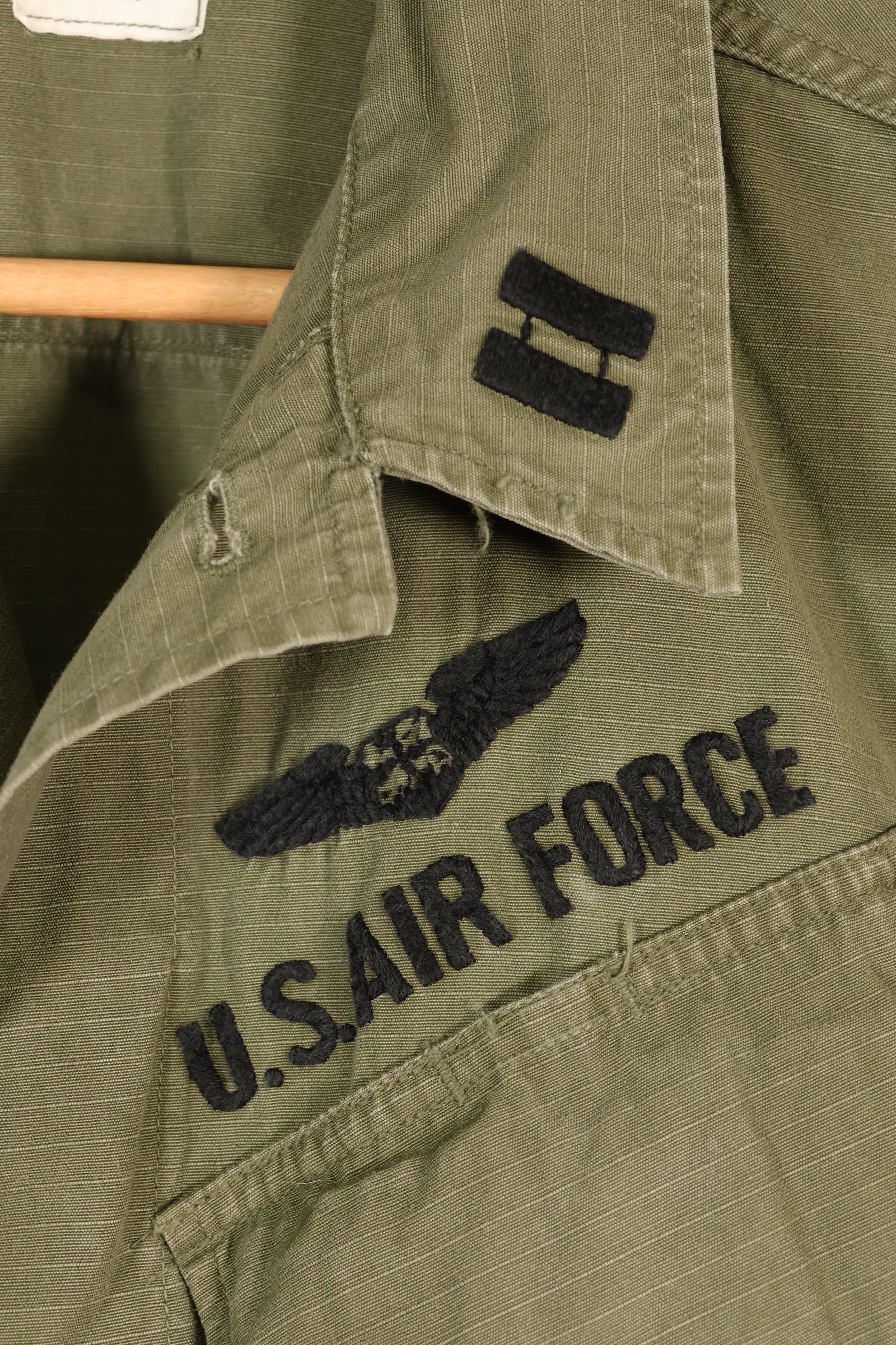 1969 Contract, S-R, USAF, U.S. Air Force, 4th Model Jungle Fatigue Jacket, Used