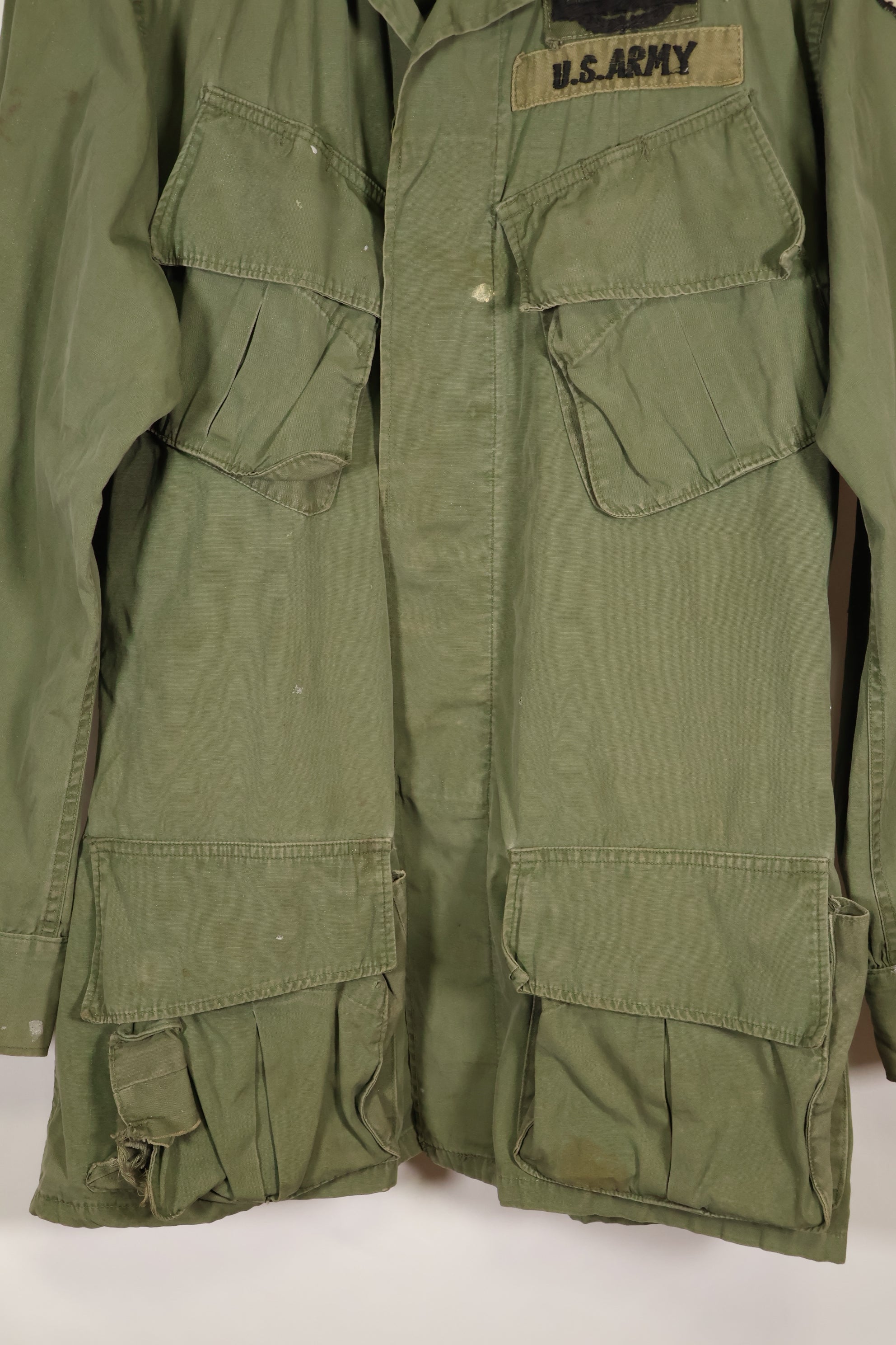 Estimated circa 1965 S-L 2nd Model Jungle Fatigue Jacket 25th Infantry Division, used with patch.