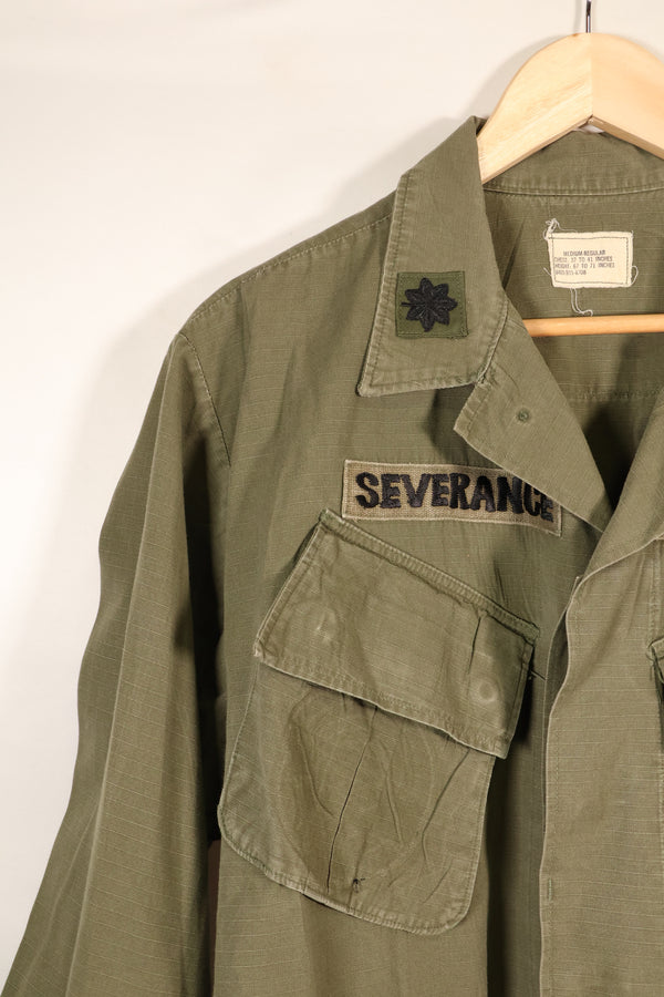 1969 Contract, M-R, 4th Model Jungle Fatigue Jacket, With Aftermarket Patches, Used