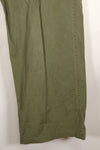 1964 Contract S-L with hemming 1st Model Jungle Fatigue Pants, used with fading.