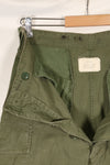 1964 Contract S-L with hemming 1st Model Jungle Fatigue Pants, used with fading.