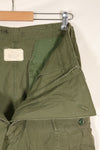 1964 Contract S-L with hemming 1st Model Jungle Fatigue Pants, used with fading.