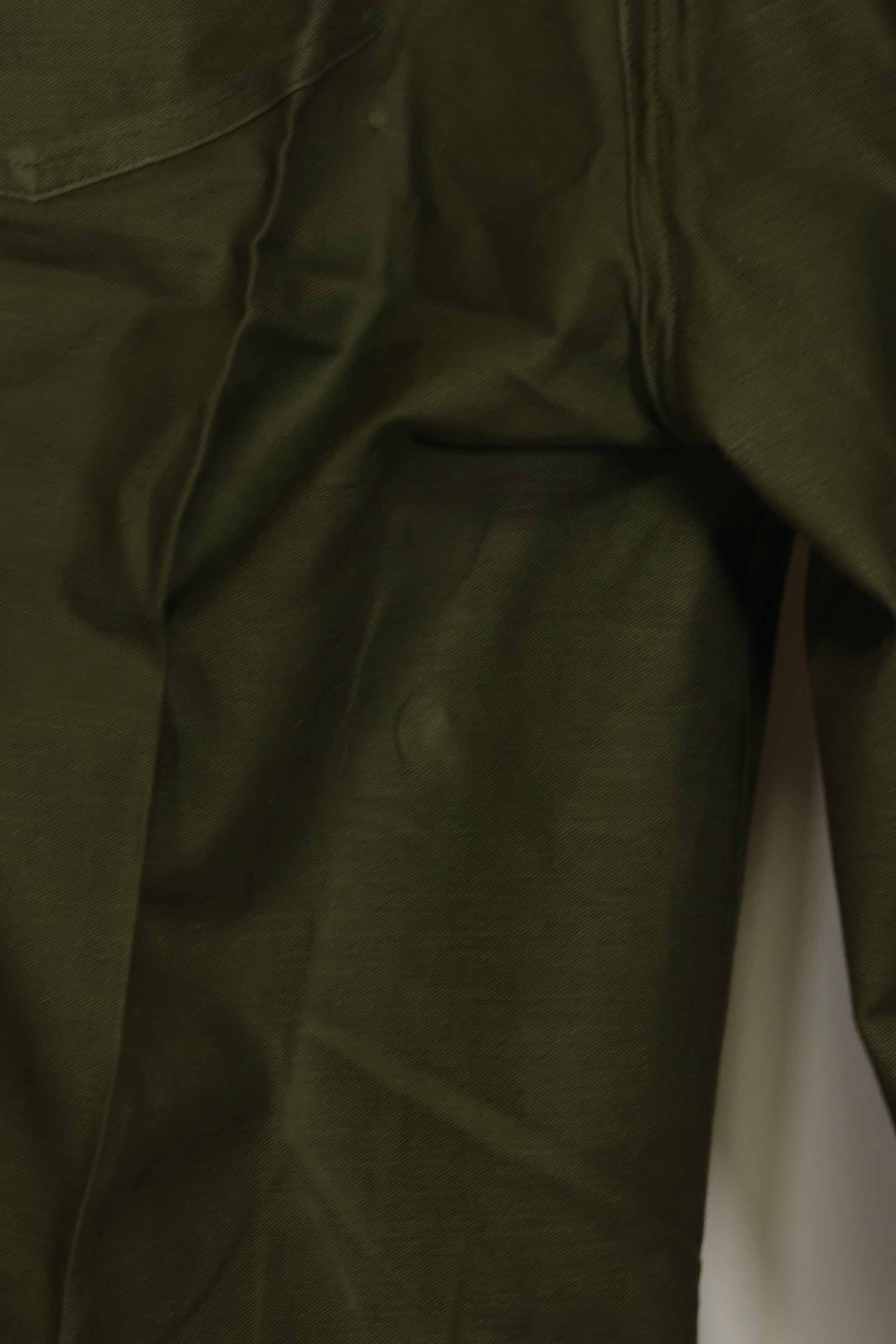 1960s lot OG-107 baker pants, cargo pocket modification, ex-special forces personnel, used, E
