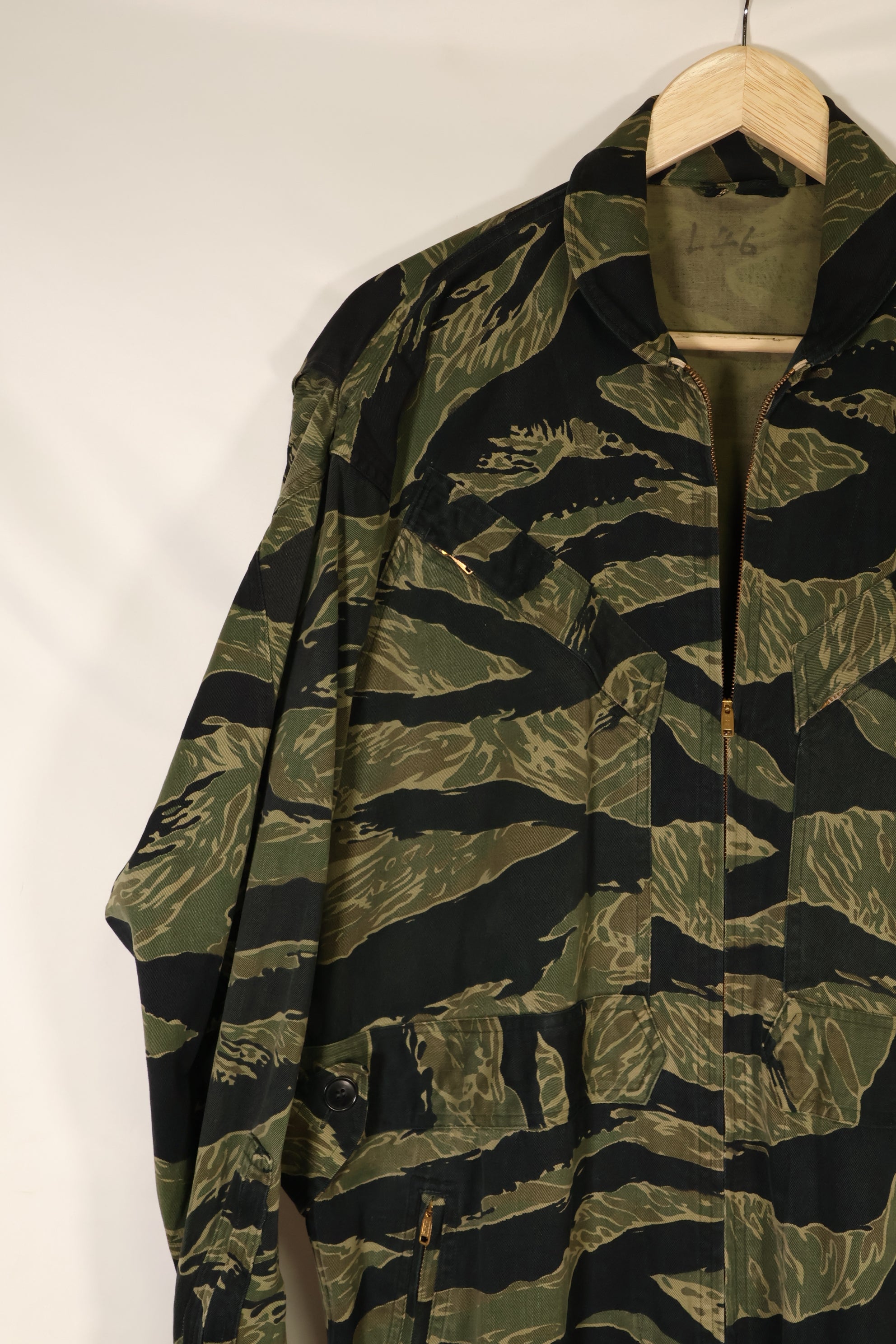 Mid-1960s, Size 46, Okinawa Tiger Pattern, Tiger Stripe Flight Suit, Used