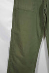 1960s Poplin fabric OG-107 utility pants, baker pants, used A