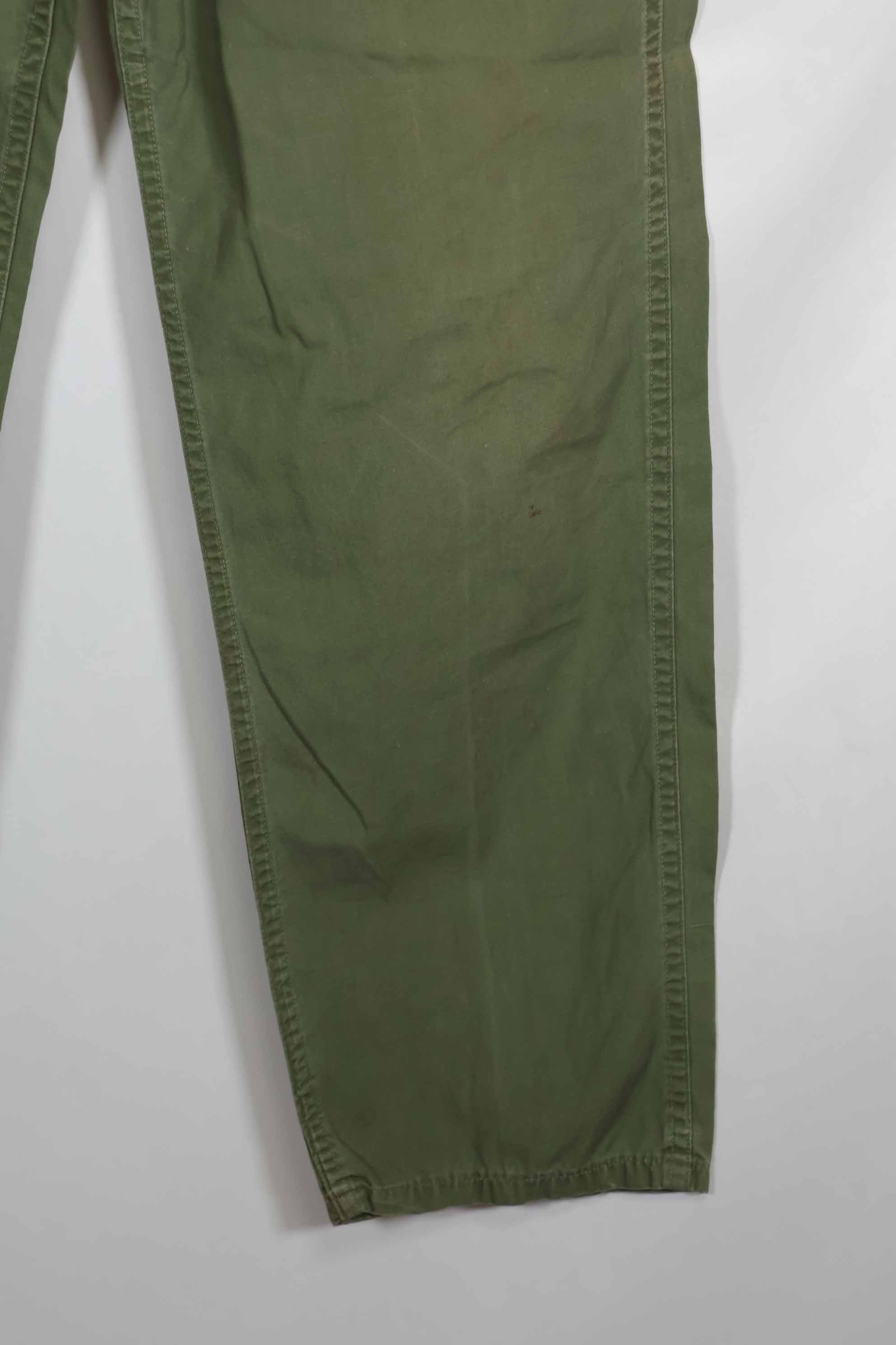 1960s Poplin fabric OG-107 utility pants, baker pants, used A