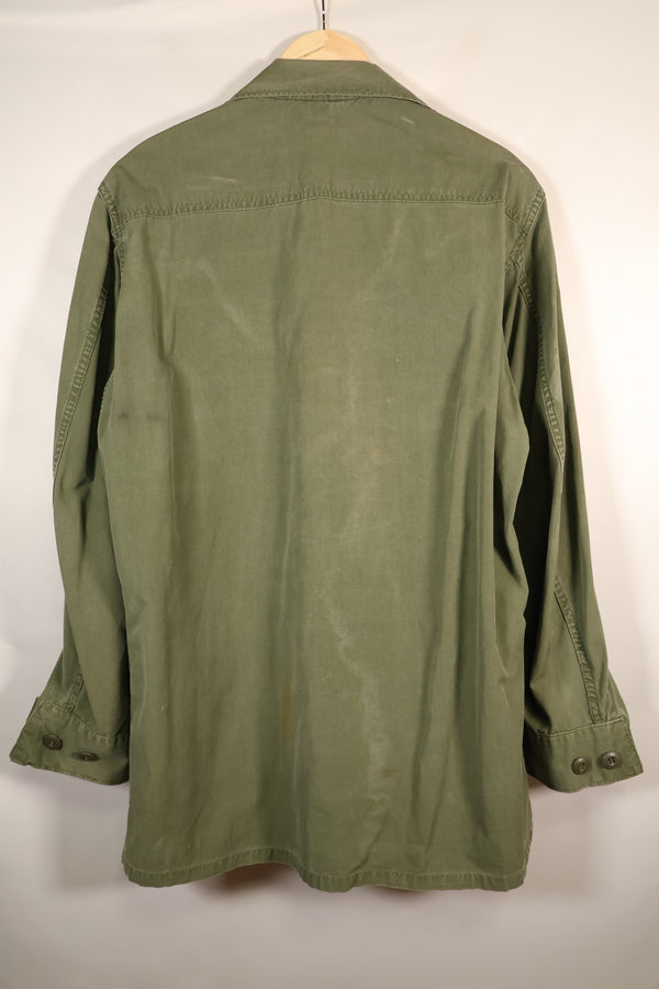 1967 Contract, M-R, U.S. Army, 3rd Model Jungle Fatigue Jacket, with Patches, Used